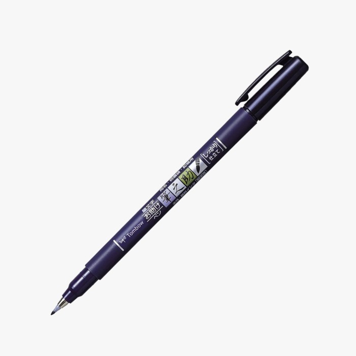 Devangari-art-tombow-brush-pen-fudenosuke-hard