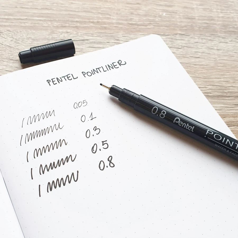 Devangari-art-cienkopisy-pentel-pointliner-03