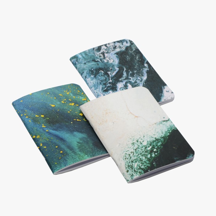 Devangari-art-mini-zeszyt-B7-zestaw-emerald-aurora-sea