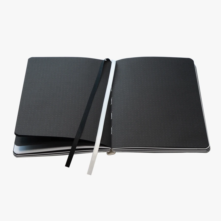 Devangari-art-notes-w-kropki-starry-night-czarno-bialy-papier-06