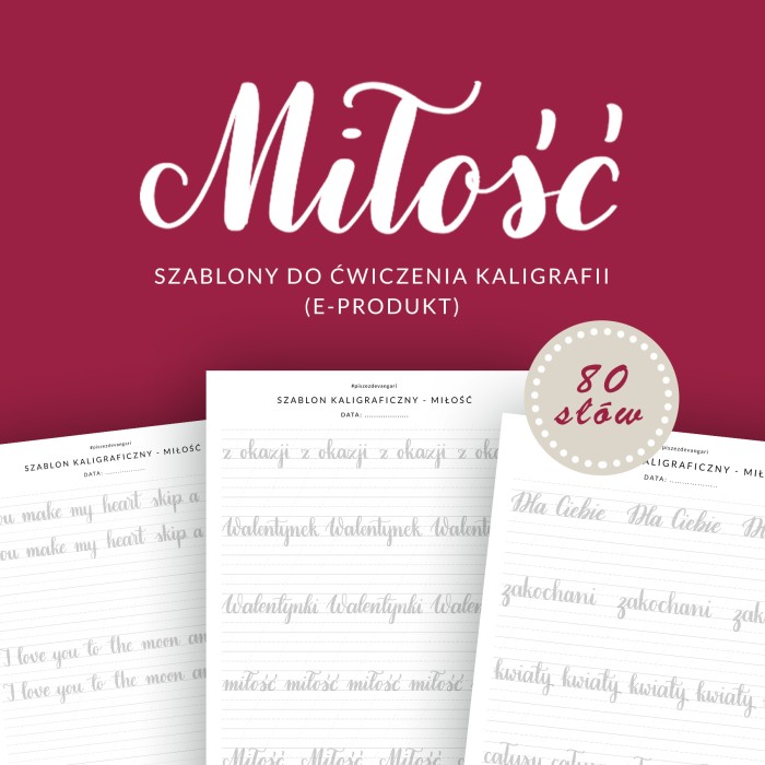 Devangari art - szablon do kaligrafii - milosc - 01