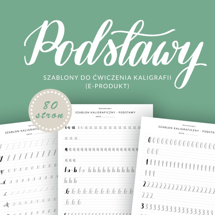 Devangari art - szablon do kaligrafii - podstawy - 01