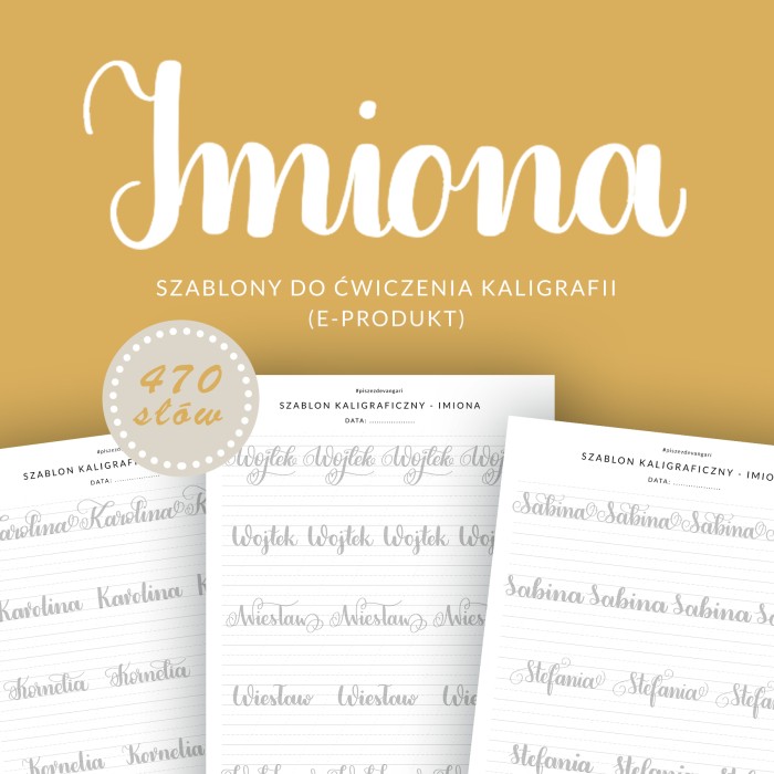 Devangari art - szablon do kaligrafii - Imiona - 01