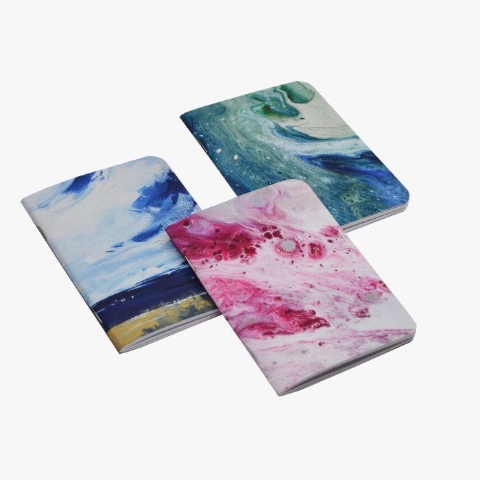 3 dotted pocket notebook set