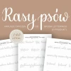 DO DRUKU Arkusze ćwiczeń do brush letteringu - Rasy Psów - 3 kroje pisma (e-book)