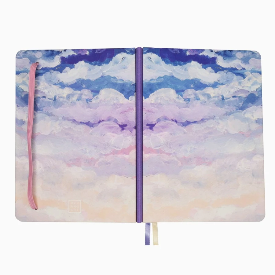 Clouds dotted notebook