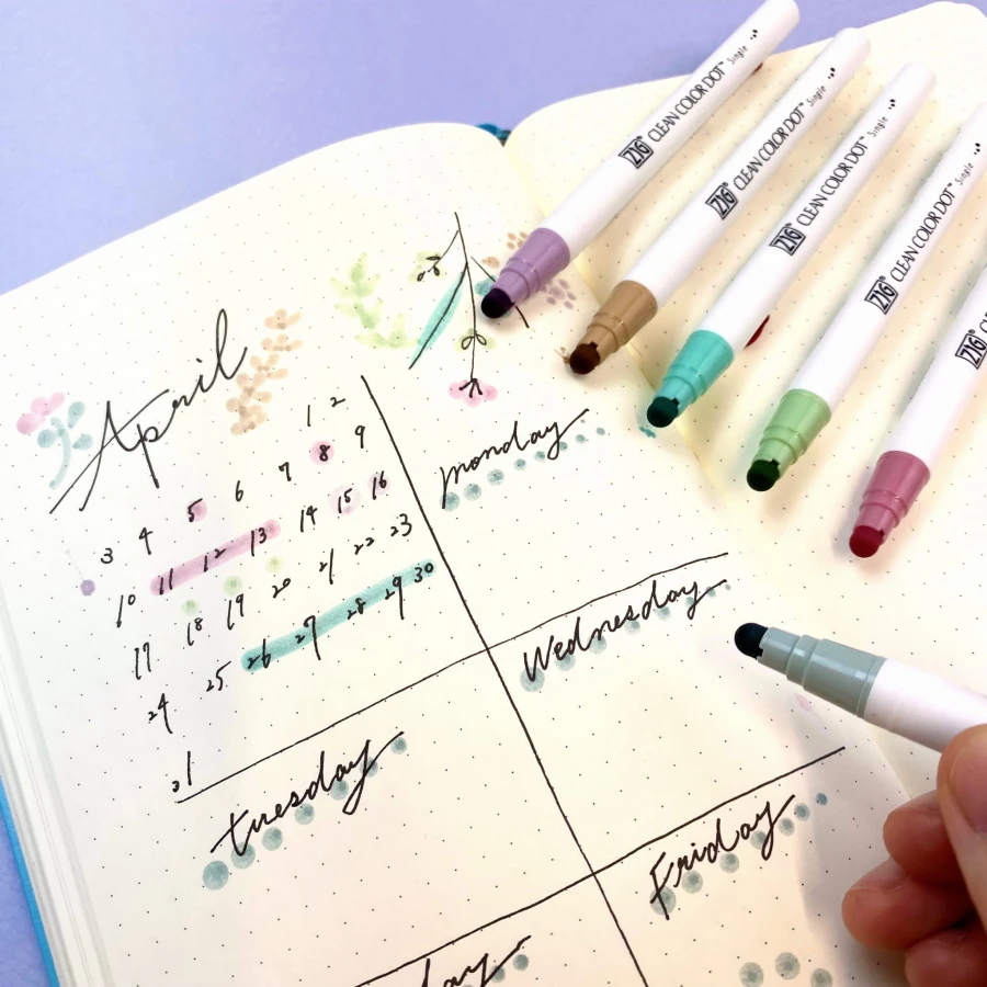 SKlep-Devangari-Kuretake-Clean-Color-Dot-Mild-Smoky-Colors-6szt.-jedna-koncowka-TCSD-61006VB-kalendarz.jpg