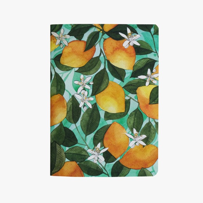 Lemon Tree Devangari stapled notebook