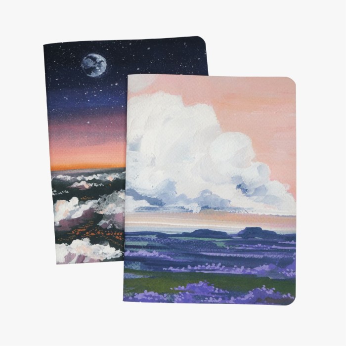 2 stapled notebook set B5