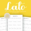 DO DRUKU Arkusze ćwiczeń do brush letteringu - Lato - 3 kroje pisma (e-book) 