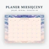 PDF do druku, planer miesięczny Clouds, format A4 i A5