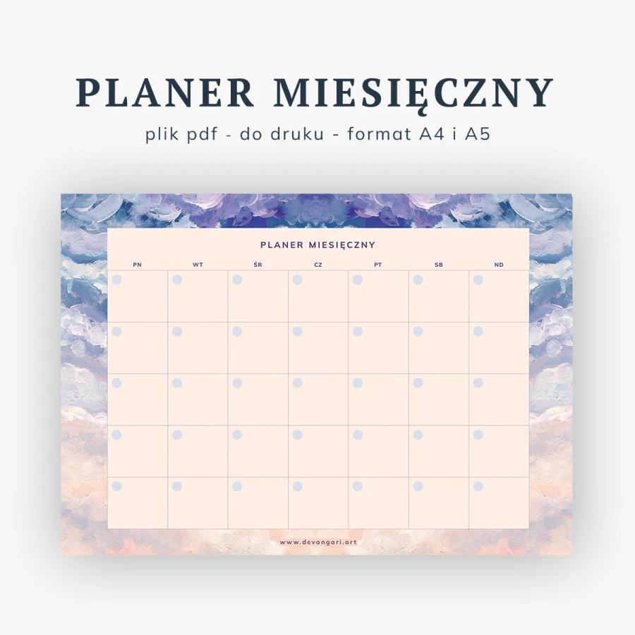 Devangari-planer-miesieczny-kalendarz-do-druku-pdf-Clouds-A4-A5.jpg