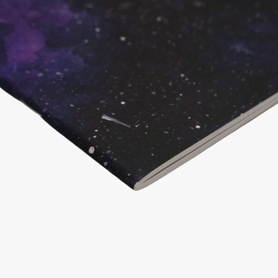 Devangari art zeszyt kropki A5 Violet Galaxy