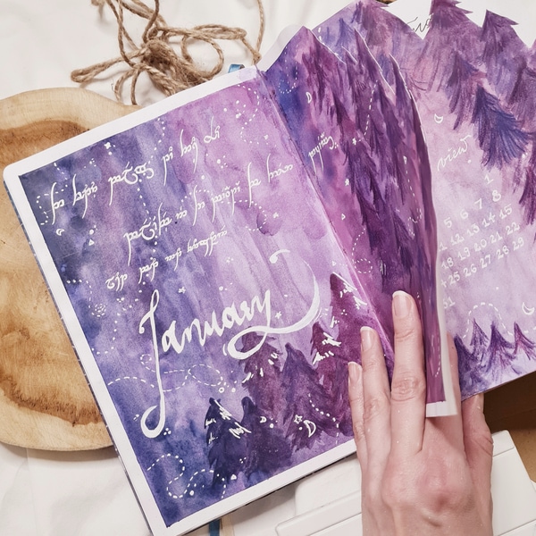 Wycięcia w bullet journalu