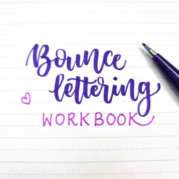 bounce lettering